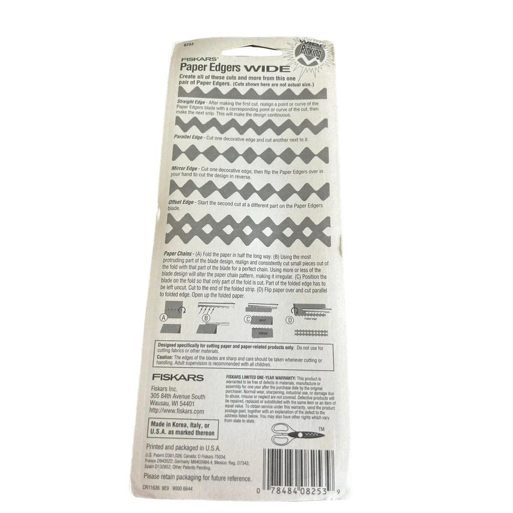 Fiskars‎ Paper edgers wide scallop new in package